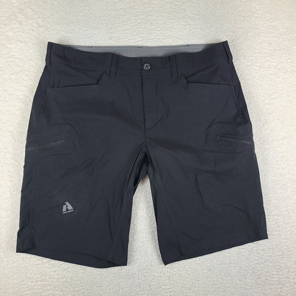 Eddie Bauer Shorts Mens 40 Black 12" Inseam Hybrid First Ascent Performance